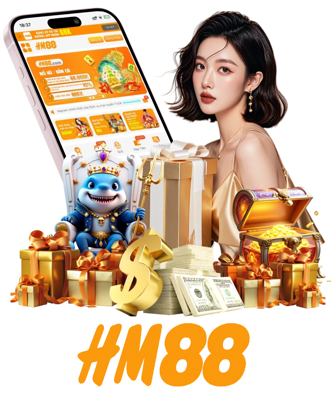Ứng dụng Hm88 trên thiết bị di động